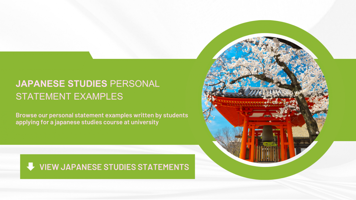 personal statement japanese studies